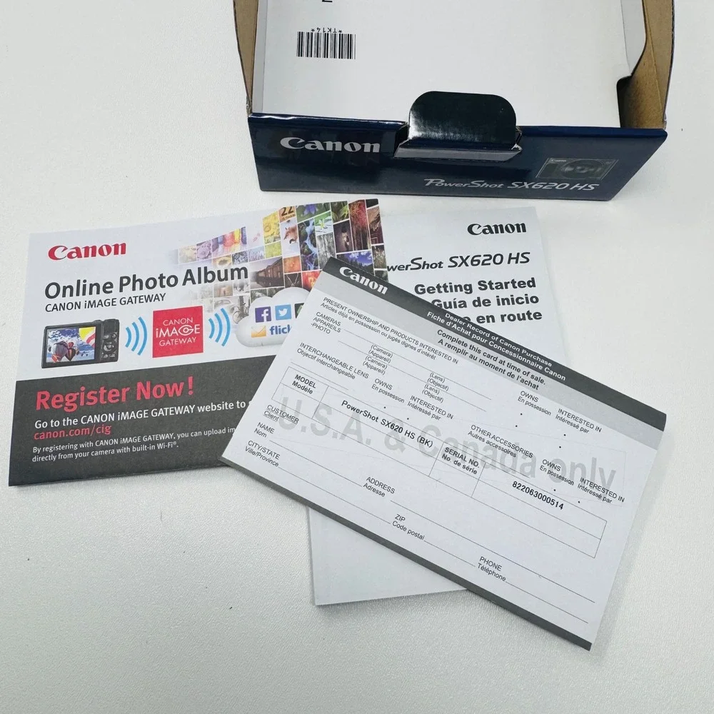 Canon PowerShot SX620 HS Digital Camera 20.2MP 25x Optical Zoom Black WiFi